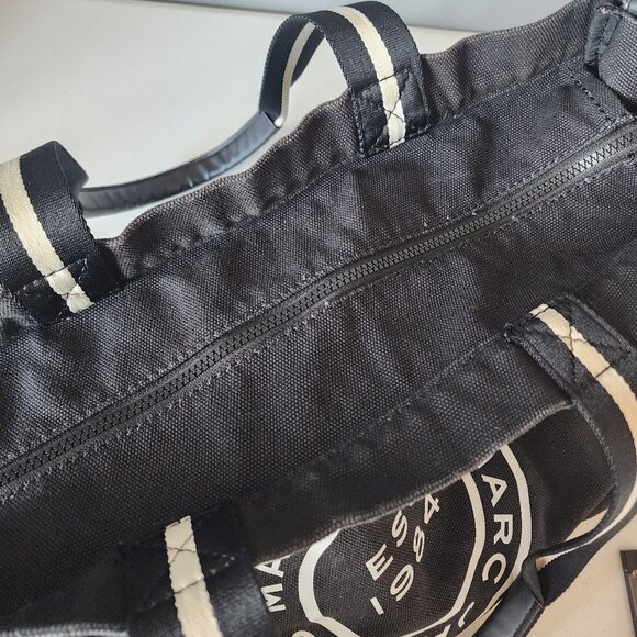 Marc Jacobs Black Denim Tote "EUC" - Picture 3 of 16